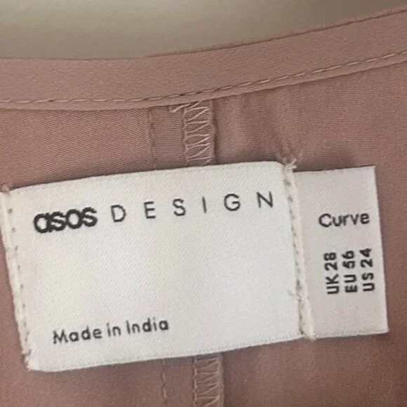 ASOS Curve Mauve Midi Dress - Picture 3 of 6